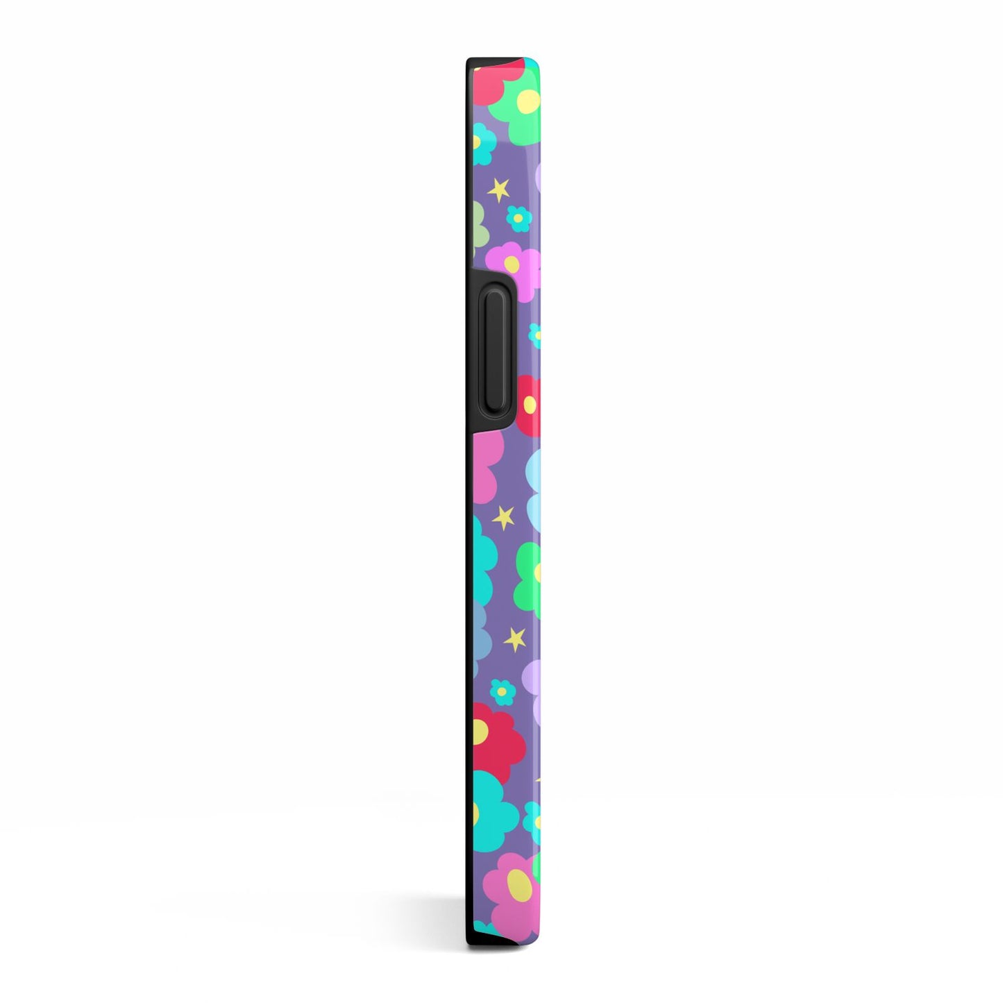 Colourful Flowers iPhone 13 Mini Side Image 3D Tough Case