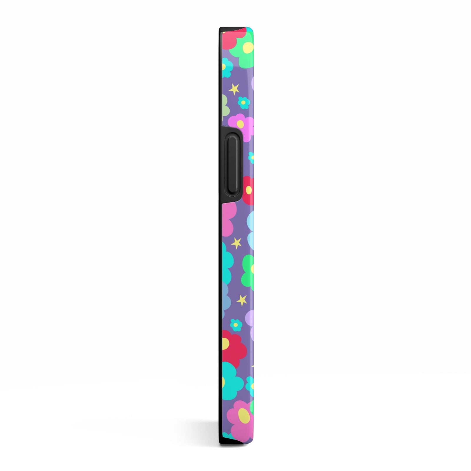 Colourful Flowers iPhone 13 Mini Side Image 3D Tough Case