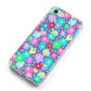 Colourful Flowers iPhone 8 Bumper Case on Silver iPhone Alternative Image