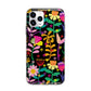 Colourful Flowery Apple iPhone 11 Pro in Silver with Bumper Case