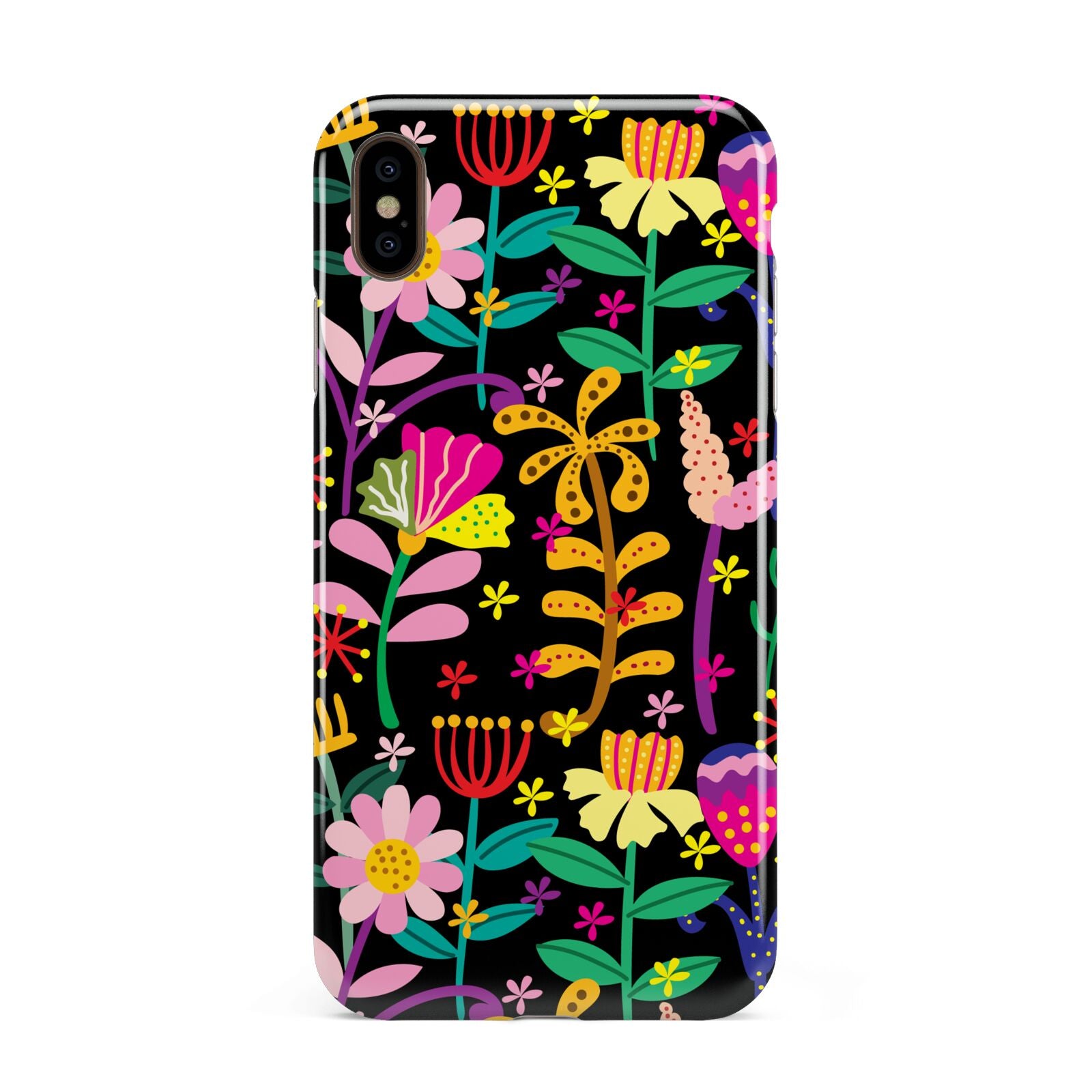 Colourful Flowery Apple iPhone Xs Max 3D Tough Case