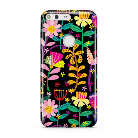 Colourful Flowery Google Pixel Case