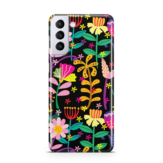Colourful Flowery Samsung S21 Plus Phone Case