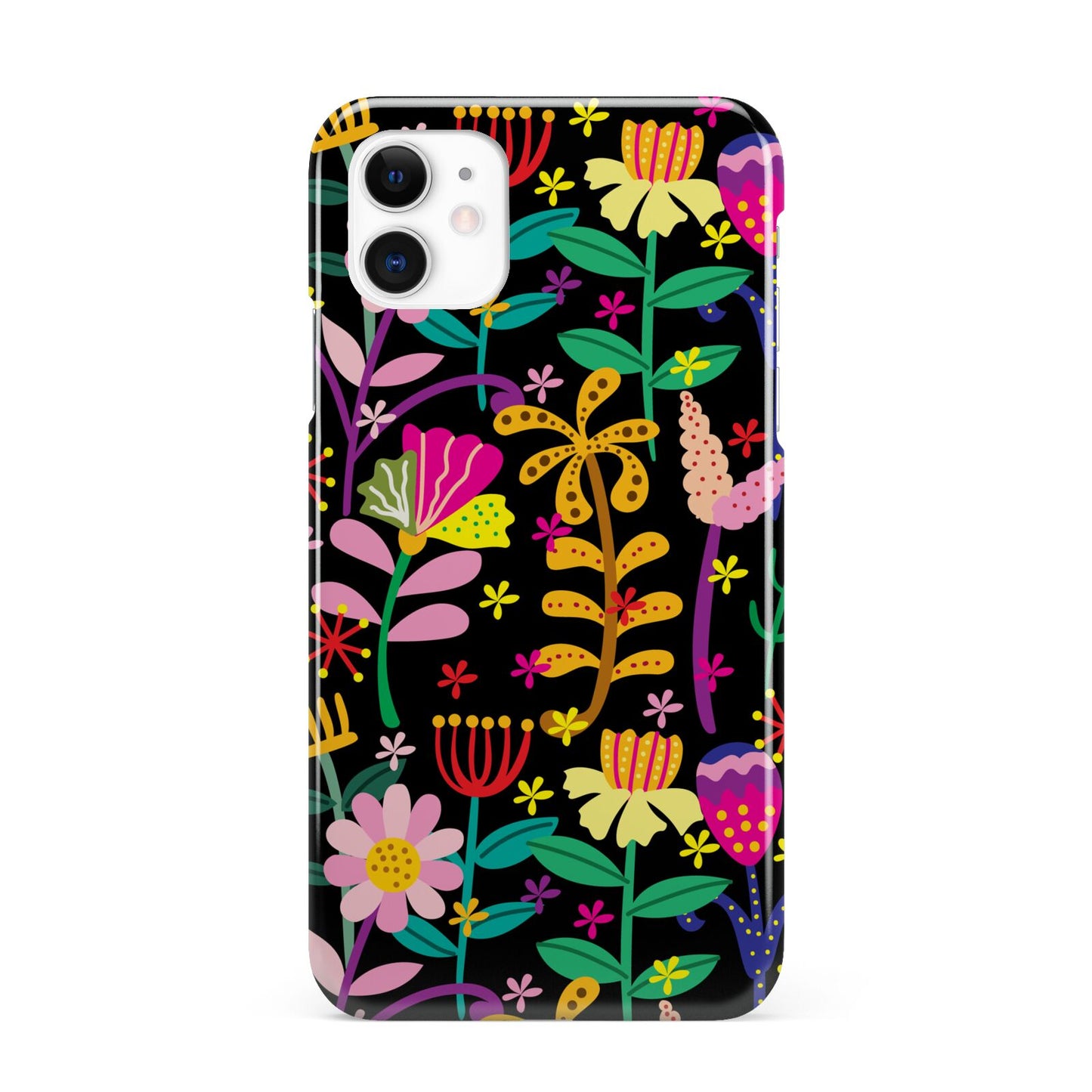 Colourful Flowery iPhone 11 3D Snap Case