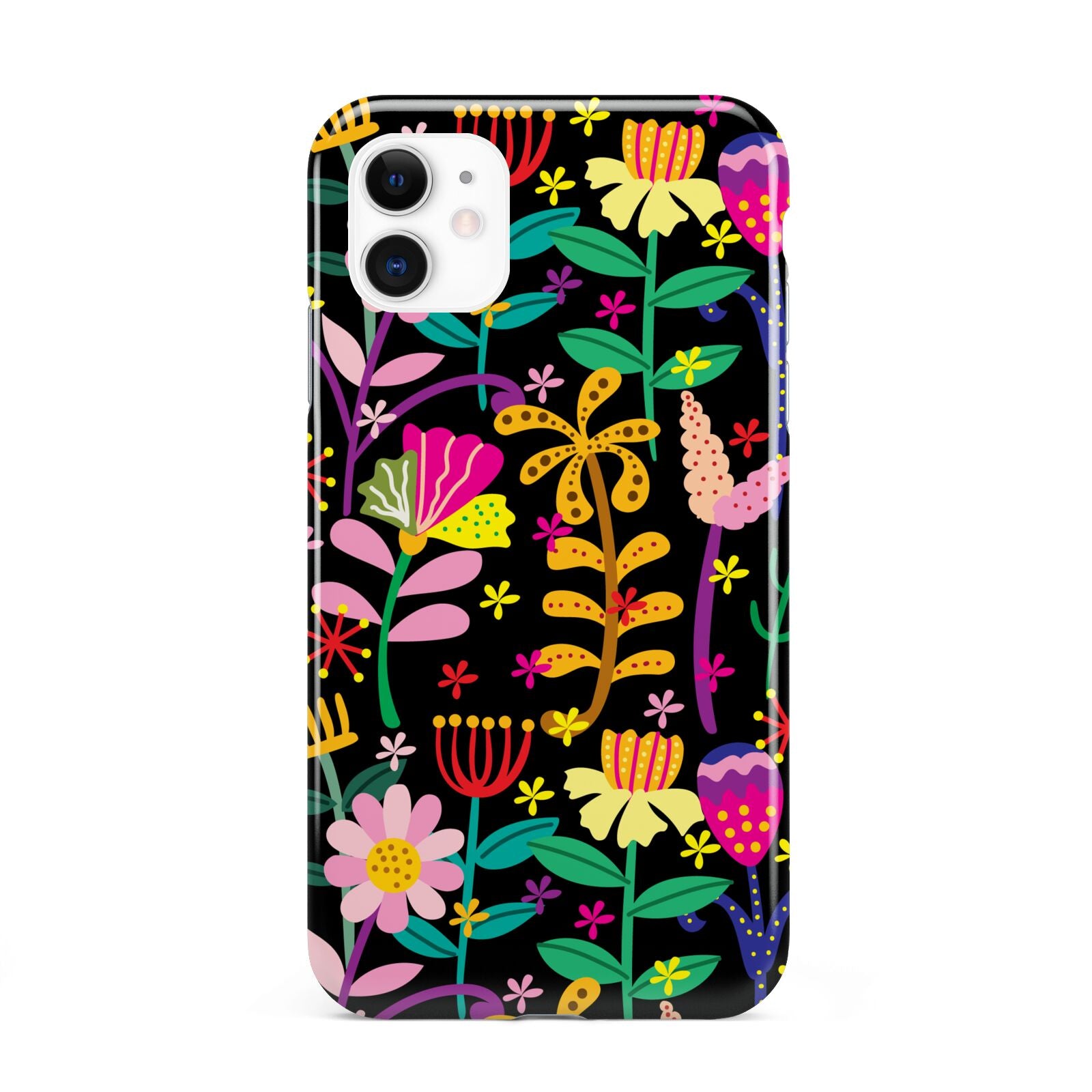 Colourful Flowery iPhone 11 3D Tough Case
