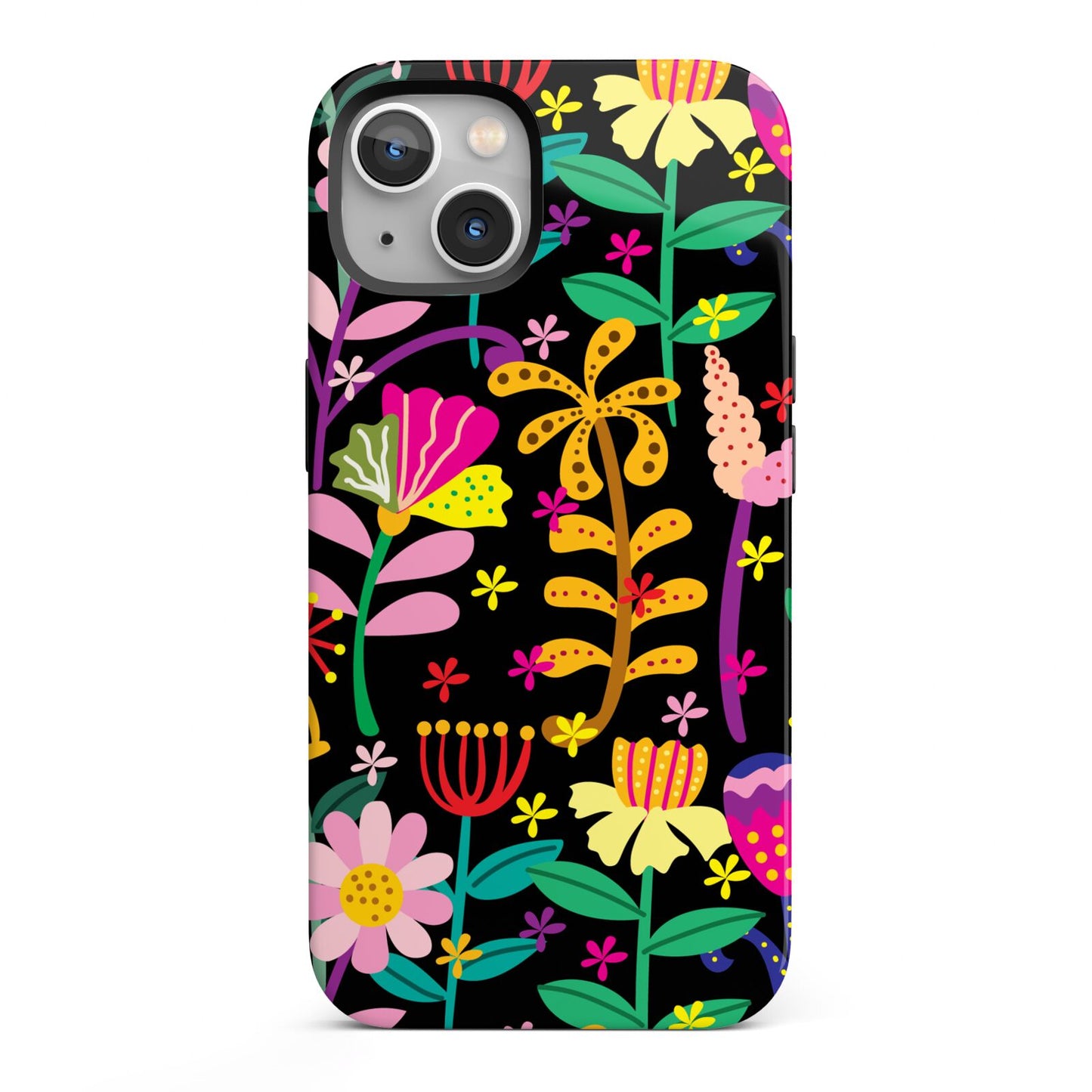 Colourful Flowery iPhone 13 Full Wrap 3D Tough Case