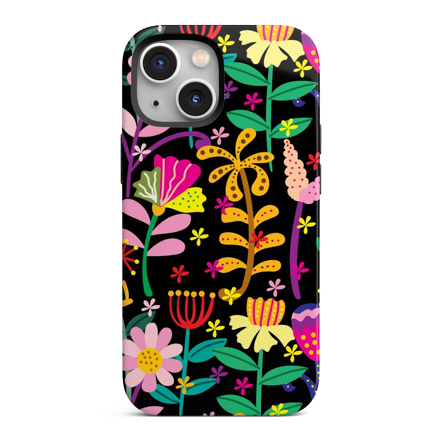 Colourful Flowery iPhone 13 Mini Full Wrap 3D Tough Case