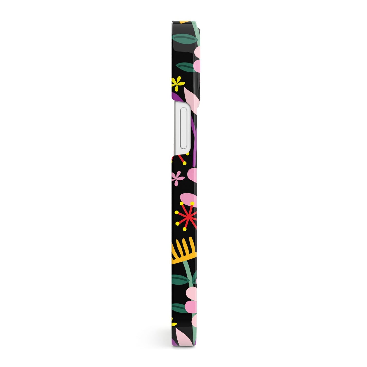 Colourful Flowery iPhone 13 Mini Side Image 3D Snap Case