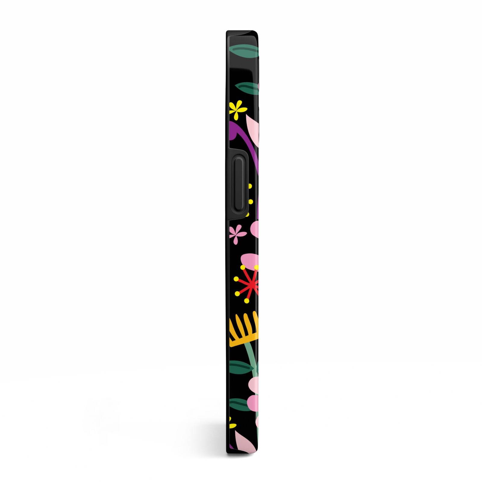 Colourful Flowery iPhone 13 Pro Side Image 3D Tough Case