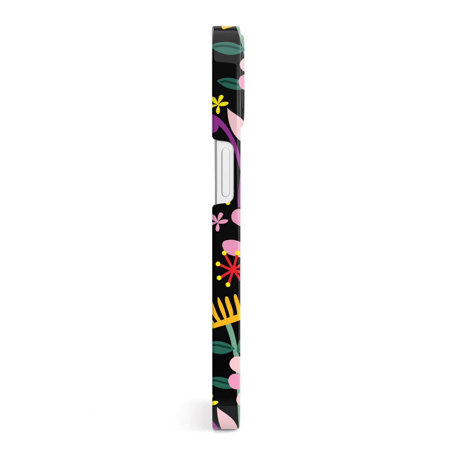 Colourful Flowery iPhone 13 Side Image 3D Snap Case
