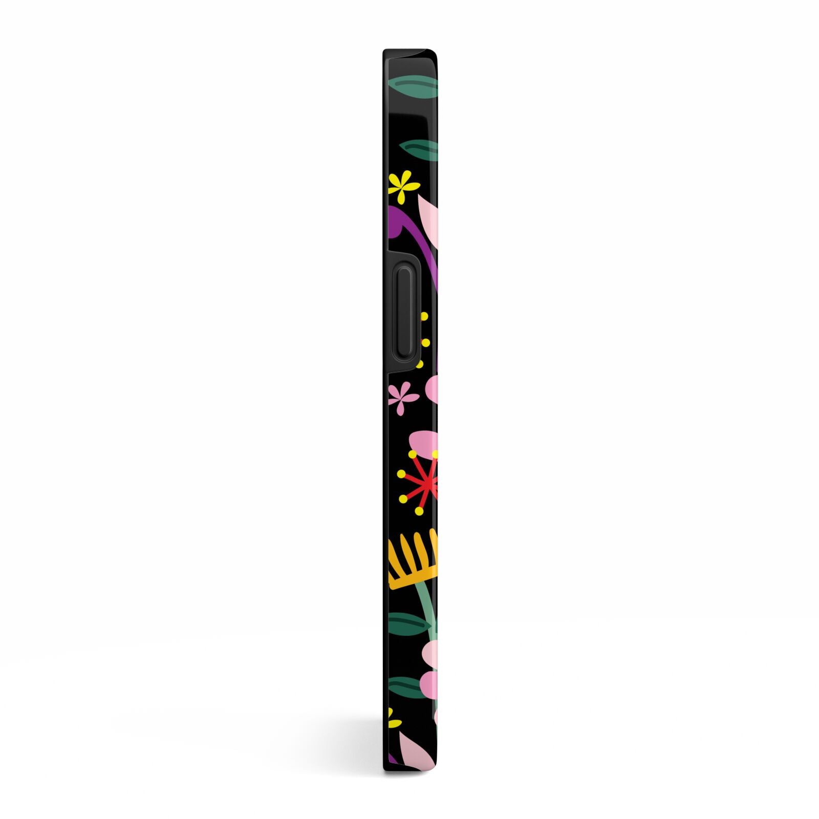 Colourful Flowery iPhone 13 Side Image 3D Tough Case