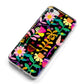 Colourful Flowery iPhone 8 Bumper Case on Silver iPhone Alternative Image