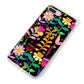 Colourful Flowery iPhone 8 Plus Bumper Case on Silver iPhone Alternative Image