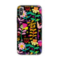 Colourful Flowery iPhone X Bumper Case on Silver iPhone Alternative Image 1