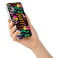 Colourful Flowery iPhone X Bumper Case on Silver iPhone Alternative Image 2