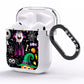 Colourful Halloween AirPods Clear Case Side Image