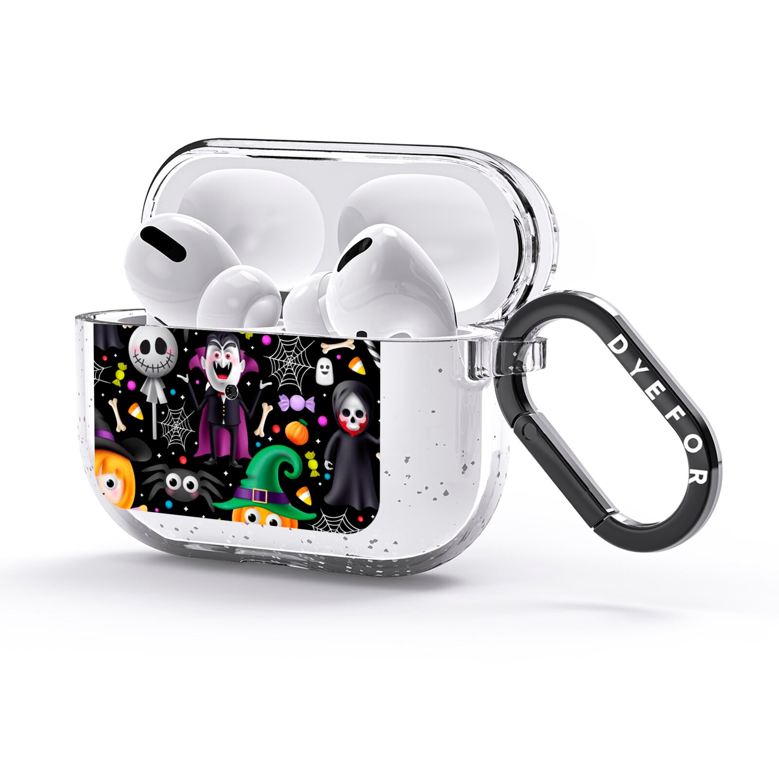Colourful Halloween AirPods Glitter Case 3rd Gen Side Image