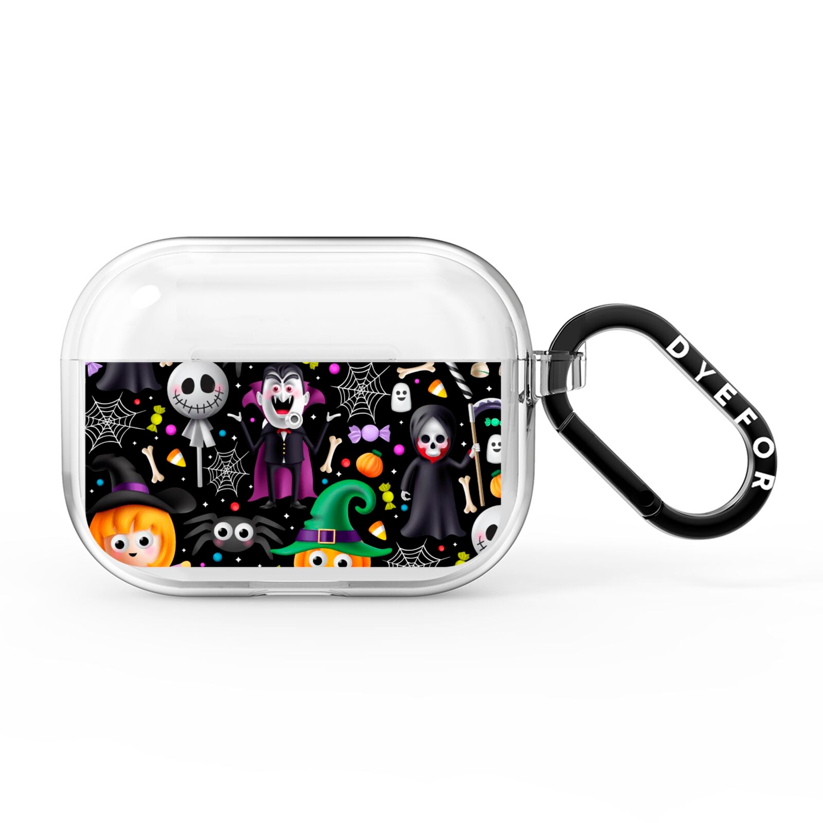 Colourful Halloween AirPods Pro Clear Case