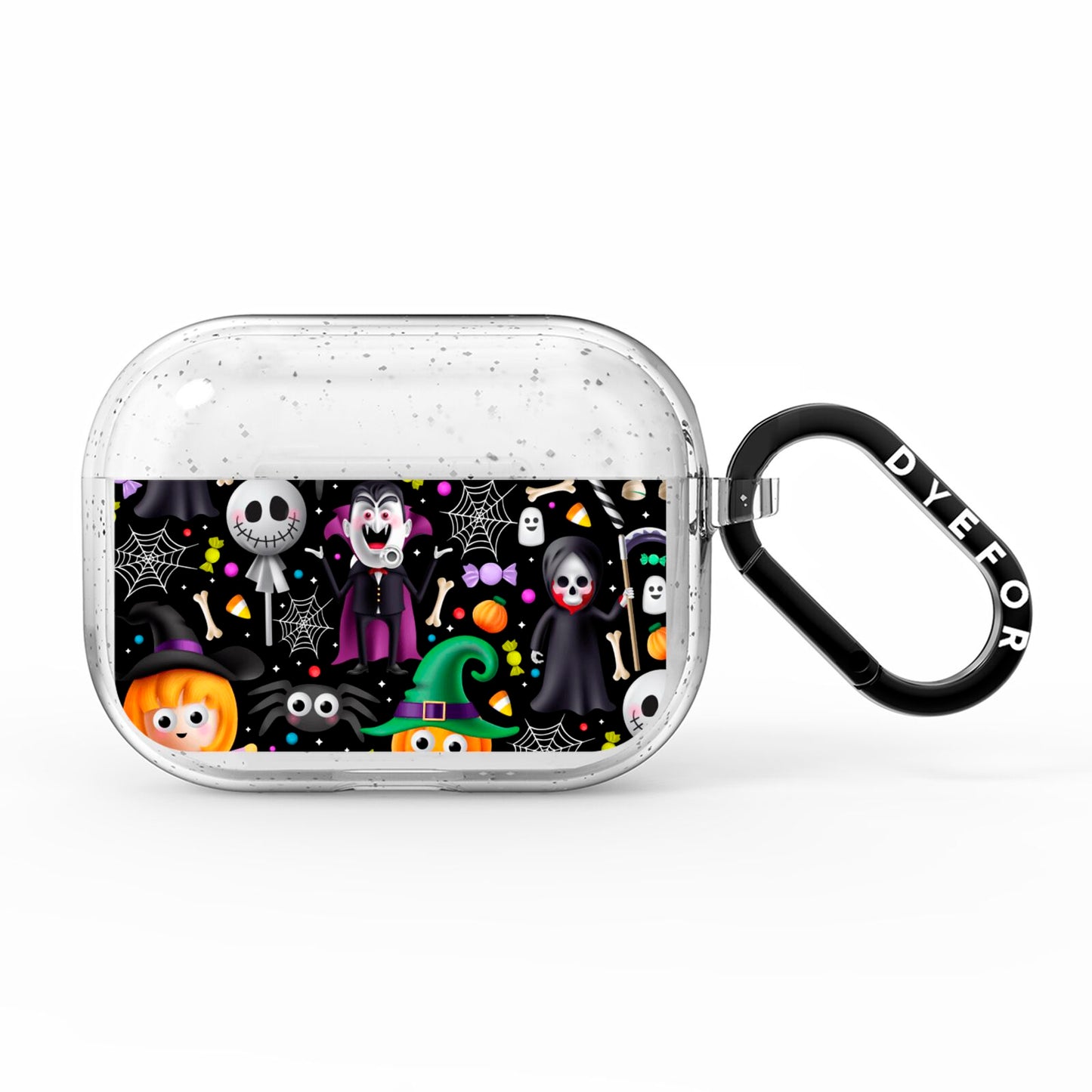 Colourful Halloween AirPods Pro Glitter Case