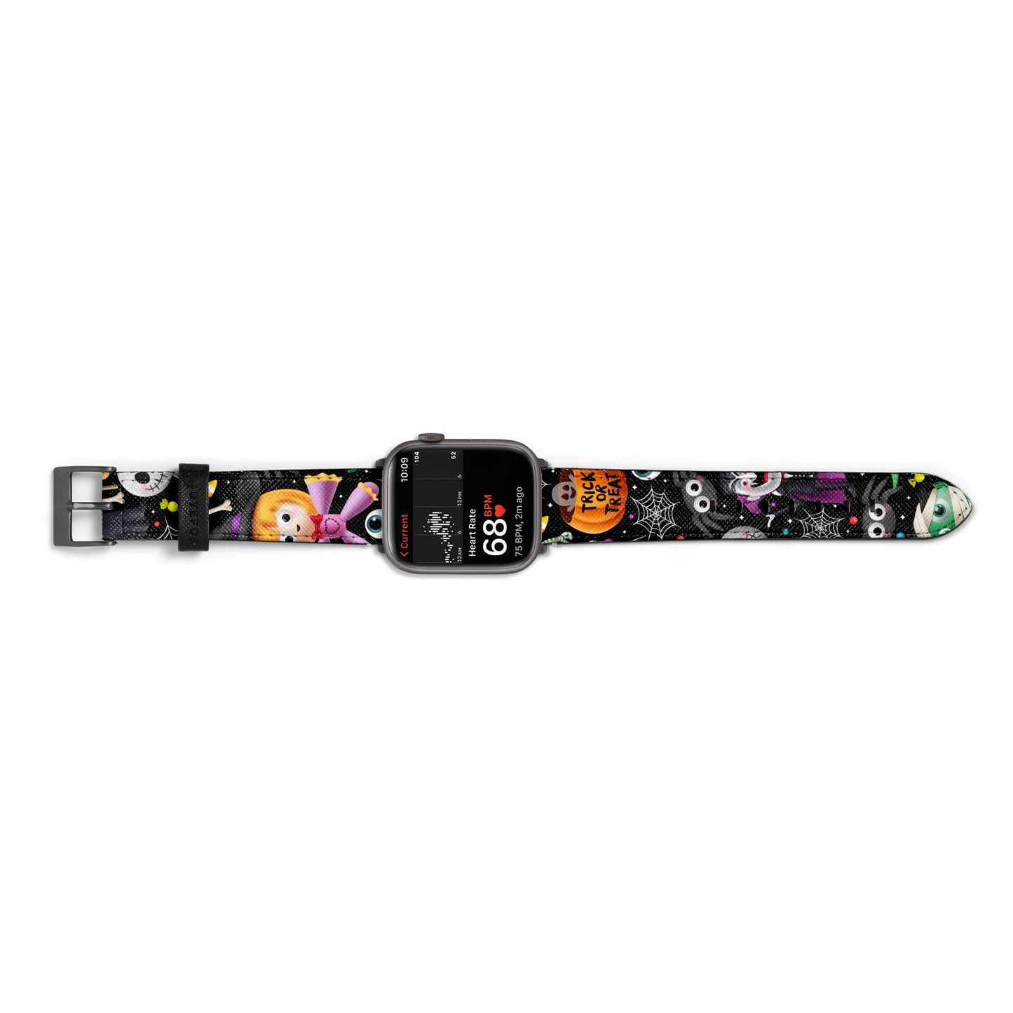 Colourful Halloween Apple Watch Strap Size 38mm Landscape Image Space Grey Hardware