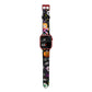 Colourful Halloween Apple Watch Strap Size 38mm with Red Hardware