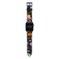 Colourful Halloween Apple Watch Strap with Blue Hardware