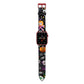Colourful Halloween Apple Watch Strap with Red Hardware