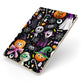 Colourful Halloween Apple iPad Case on Gold iPad Side View