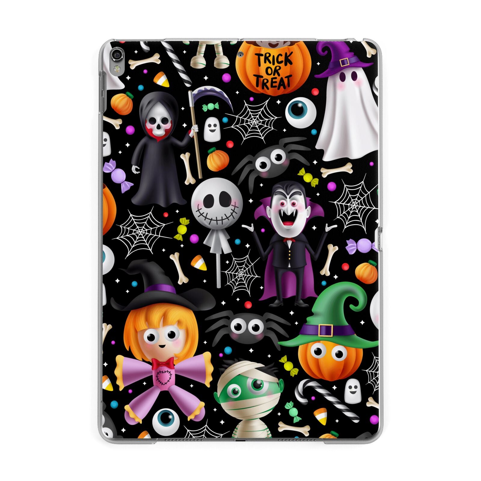 Colourful Halloween Apple iPad Grey Case