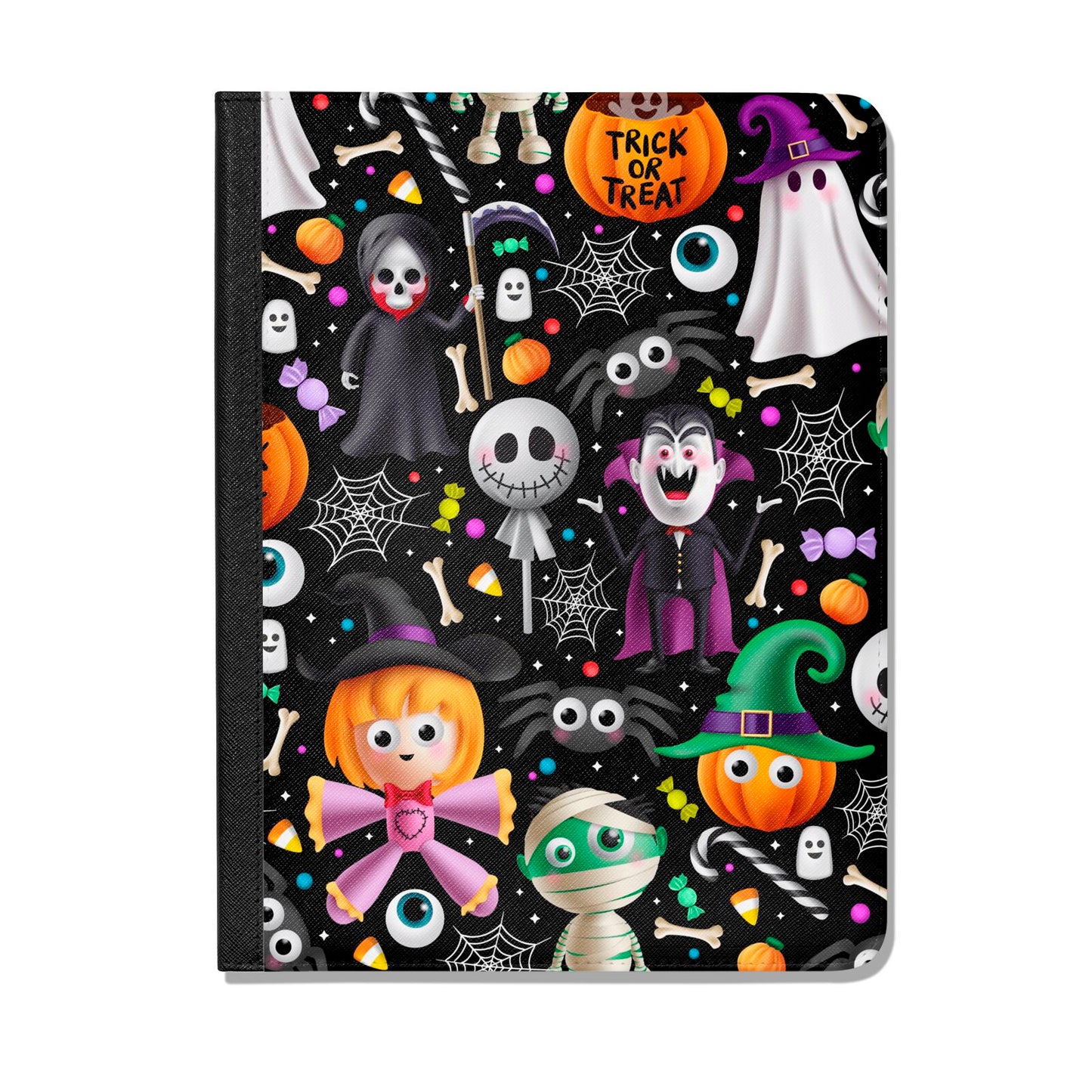 Colourful Halloween Apple iPad Leather Folio Case
