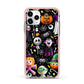 Colourful Halloween Apple iPhone 11 Pro in Silver with Pink Impact Case