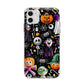 Colourful Halloween Apple iPhone 11 in White with Bumper Case