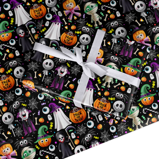Colourful Halloween Custom Wrapping Paper