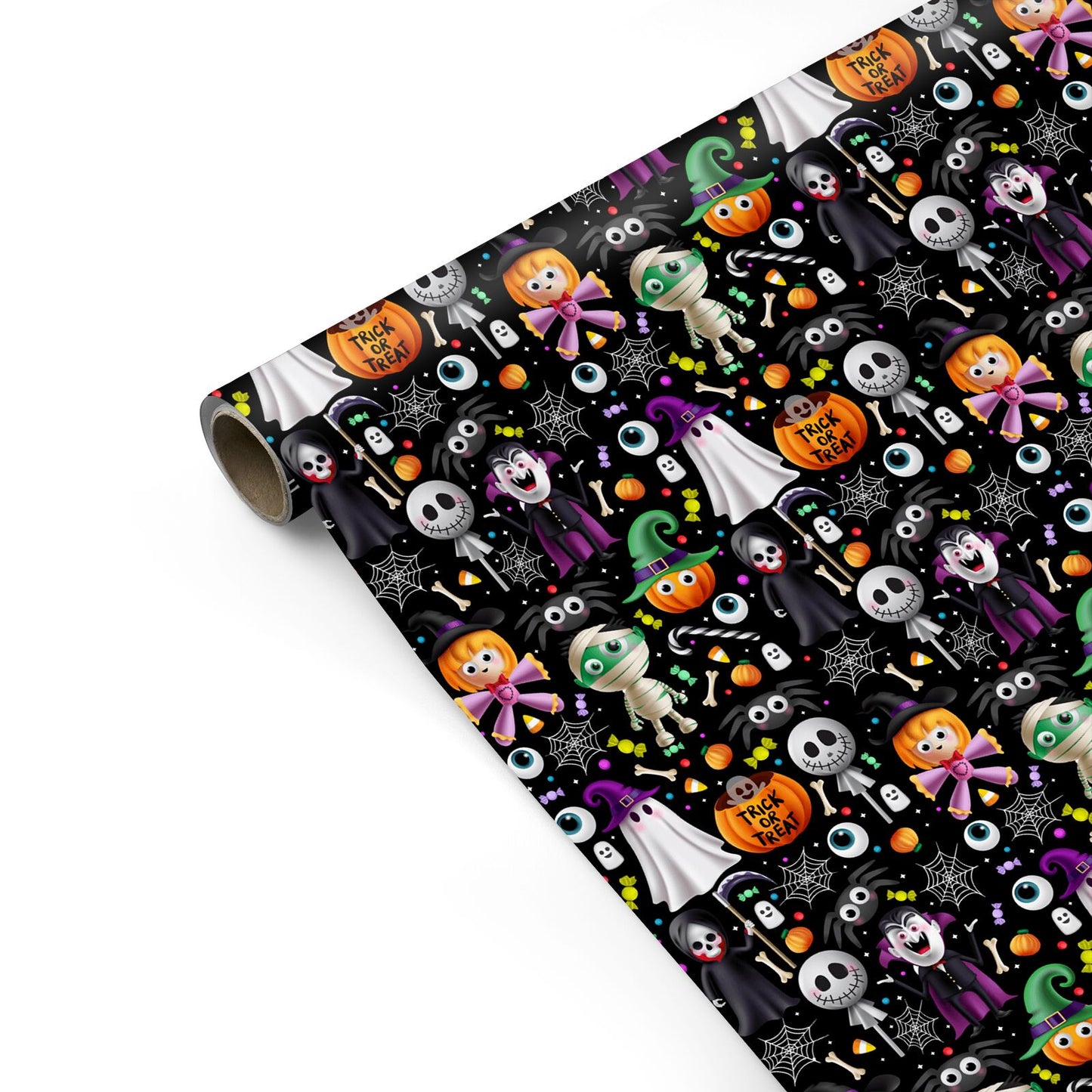 Colourful Halloween Personalised Gift Wrap
