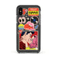 Comic Sticker Apple iPhone Xs Impact Case Black Edge on Black Phone