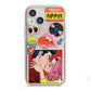 Comic Sticker iPhone 13 Mini TPU Impact Case with Pink Edges