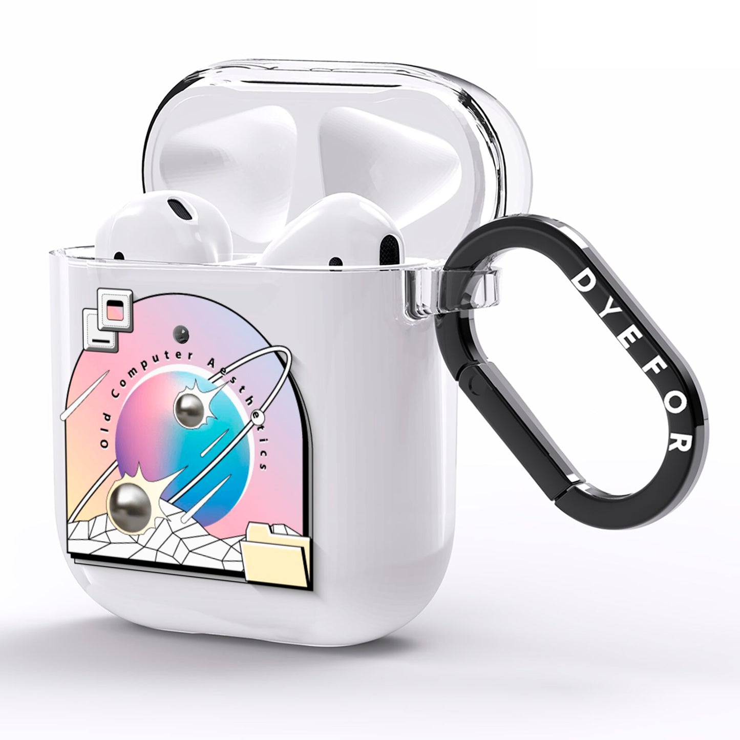 Computer Aesthetics AirPods Clear Case Side Image