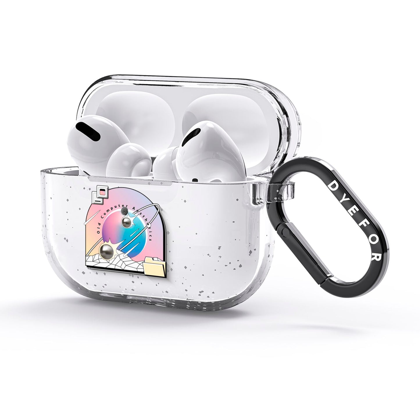 Computer Aesthetics AirPods Glitter Case 3rd Gen Side Image