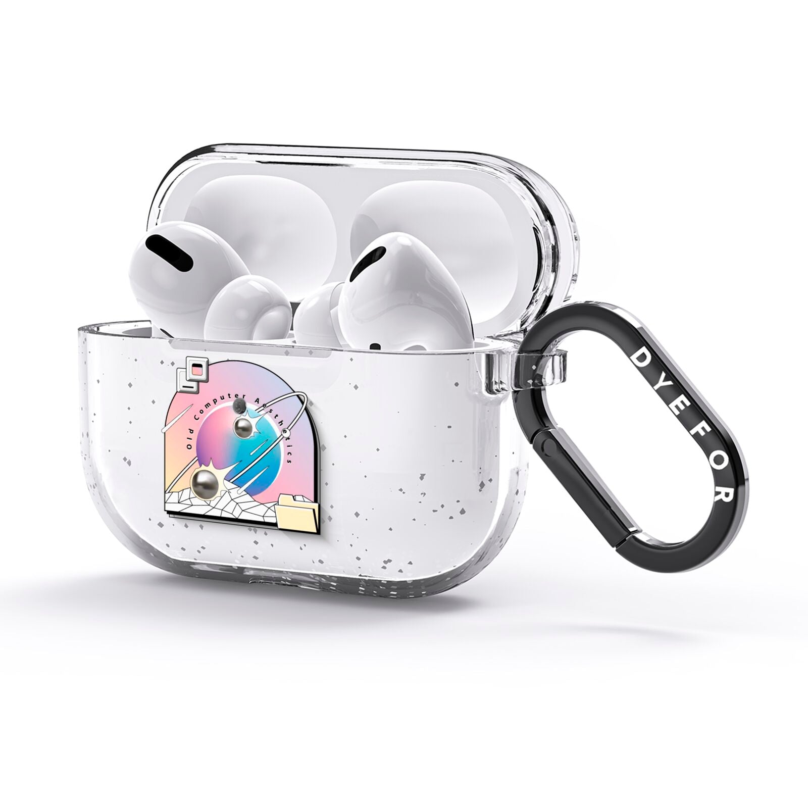 Computer Aesthetics AirPods Glitter Case 3rd Gen Side Image
