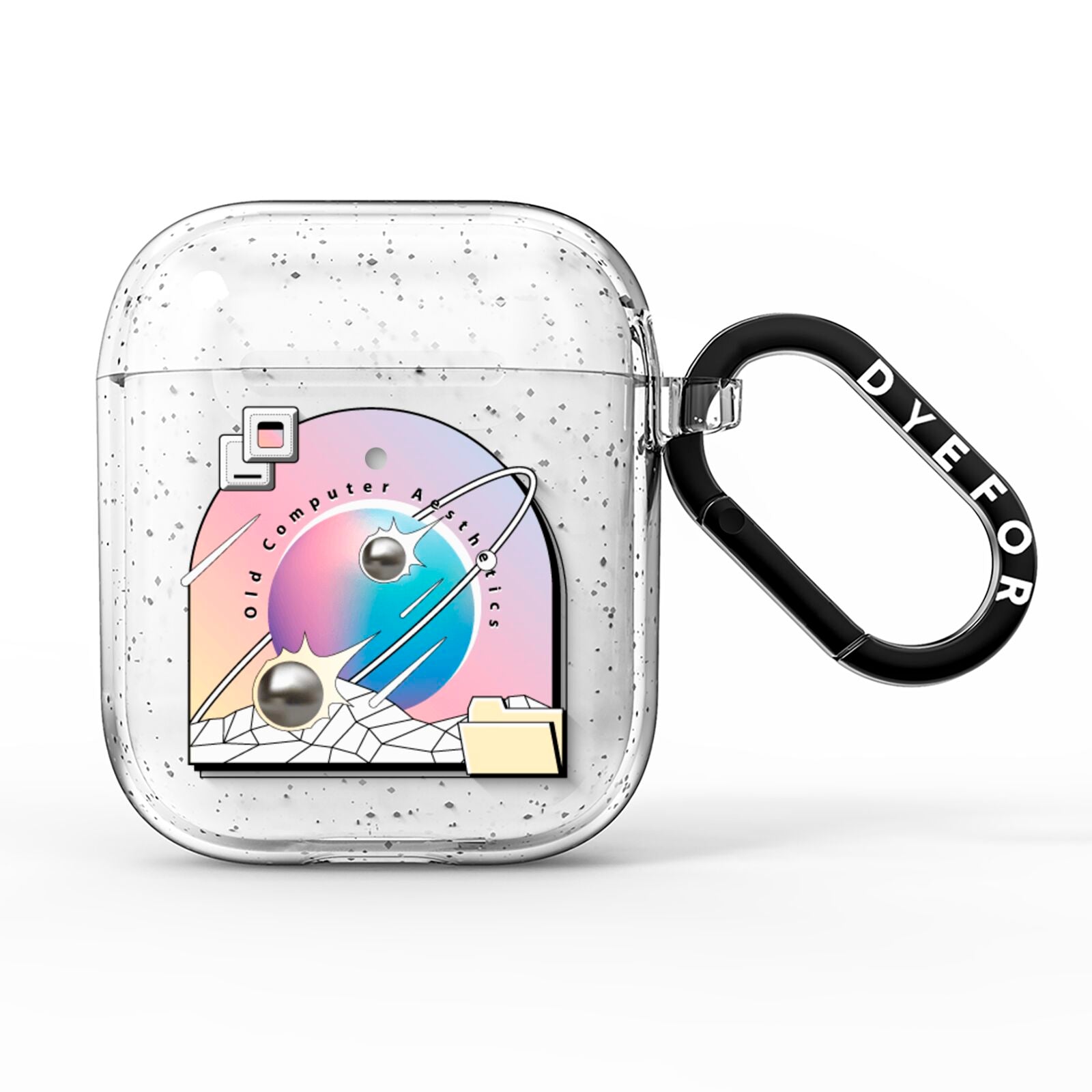 Computer Aesthetics AirPods Glitter Case