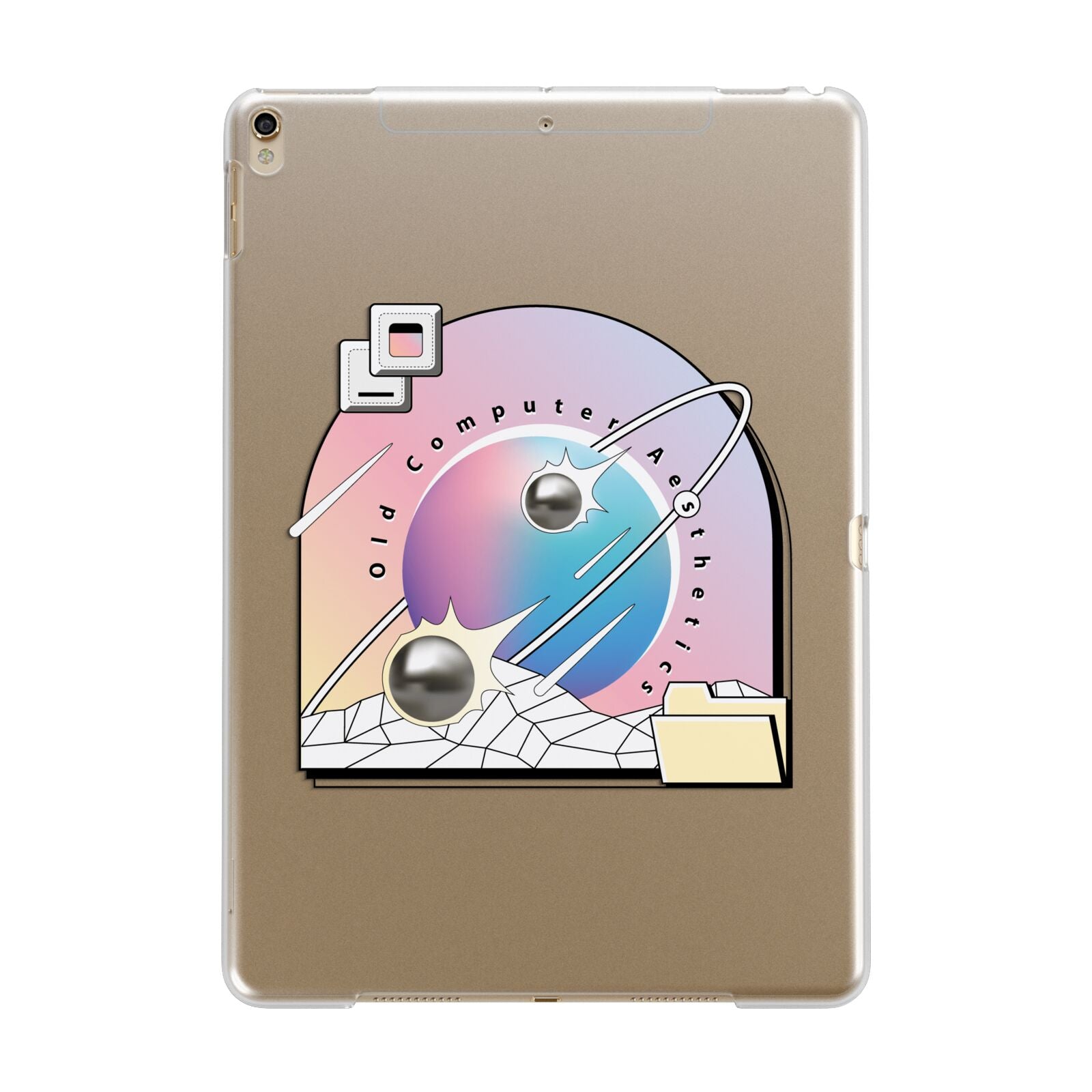 Computer Aesthetics Apple iPad Gold Case