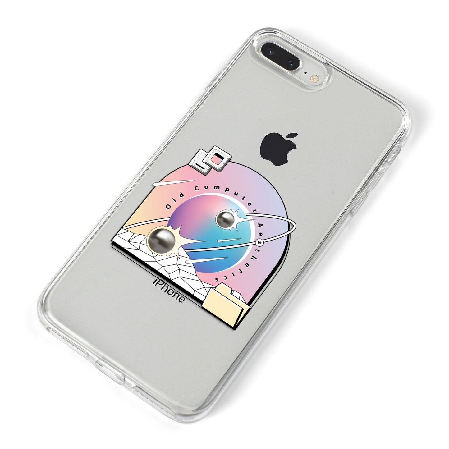 Computer Aesthetics iPhone 8 Plus Bumper Case on Silver iPhone Alternative Image