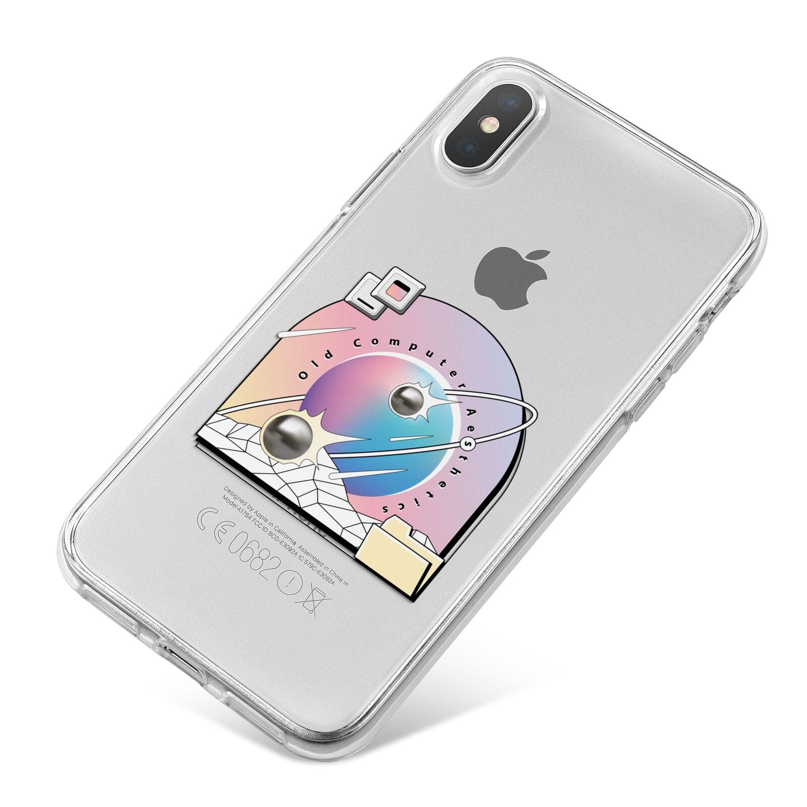 Computer Aesthetics iPhone X Bumper Case on Silver iPhone