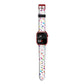 Confetti Apple Watch Strap Size 38mm with Red Hardware