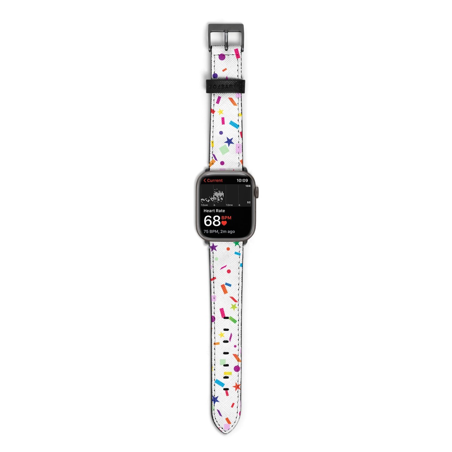 Confetti Apple Watch Strap Size 38mm with Space Grey Hardware