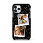Confetti Heart Photo Apple iPhone 11 Pro in Silver with Black Impact Case