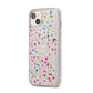 Confetti iPhone 14 Plus Glitter Tough Case Starlight Angled Image