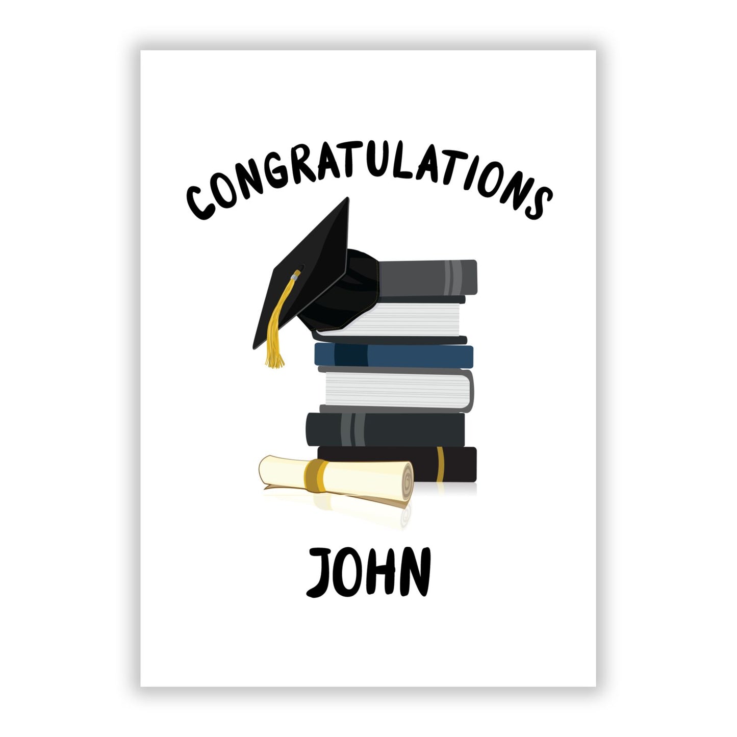 Congratulations Graduate A5 Flat Greetings Card