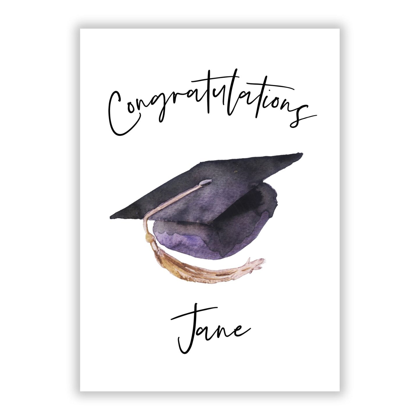 Congratulations Graduate Custom A5 Flat Greetings Card