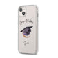 Congratulations Graduate Custom iPhone 14 Plus Clear Tough Case Starlight Angled Image